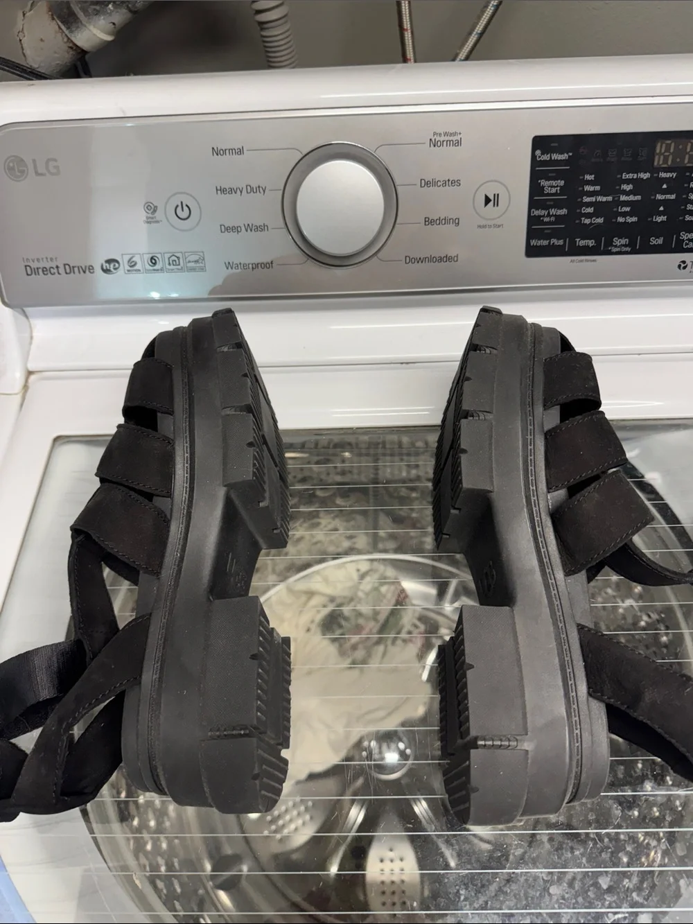 UGG Black Platform Sandals